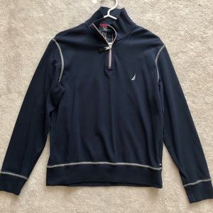 Nautica Navy Half Zip sweatshirt